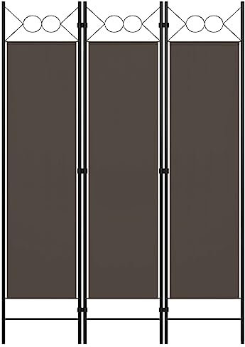 Myheimly 3-TLG. Raumteiler Klappbar Freistehend Trennwand Paravent Umkleide Sichtschutz Spanische Wand Raumtrenner Anthrazit 120 x 180 cm