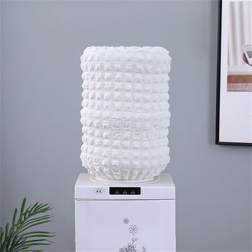 Highdi Dispensador de Agua Cubiertas de Barril para 5 Galones Cubierta Antipolvo Elásticas para Enfriador de Agua Dispensador de Agua Reutilizable Protector (Y-27 Blanco,H34*D28CM)