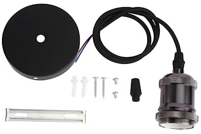 POPETPOP Douille De Lampe Suspendue Support De Plafonnier Rétro Noir Douille De Lampe Pour Plafond