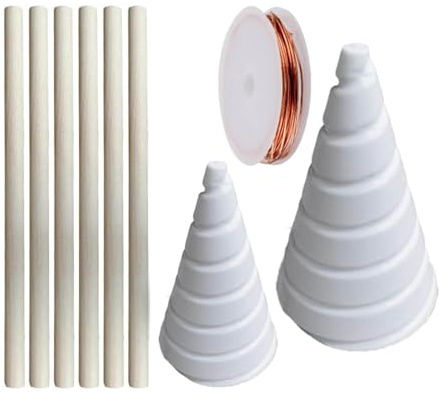 Xinsheinelry Fibonaccis - Plantilla de bobina para electrocultura, jardinería, electrocultura, cobre, jardinería, herramienta de fabricación de plantillas, herramienta de bobina de alambre