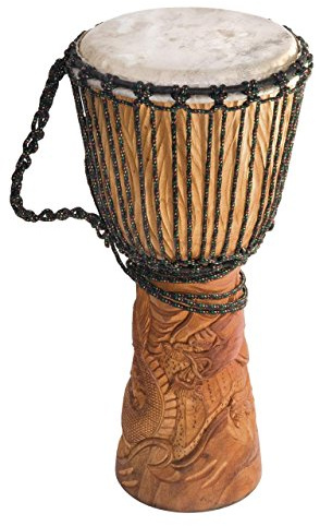 Djembe Standard Dragon, 24 tall, 10-11 head