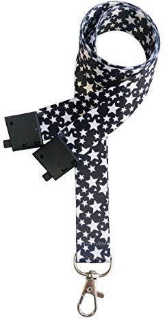 PCL Media ltd Printed Star Lanyard 20mm Wide ID Safety Breakaway Neck Strap LanyardFashion Lanyard