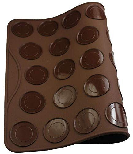 Cake Macaron Making Mat, 27 Capacity Hearts Shape Silicone Cookie Baking Mats, Non Stick Macaroon Making Mould, Bakeware Trays Muffin Oven Pad Baking Sheet Liner Pastry Decorating Tools Macaron Mat