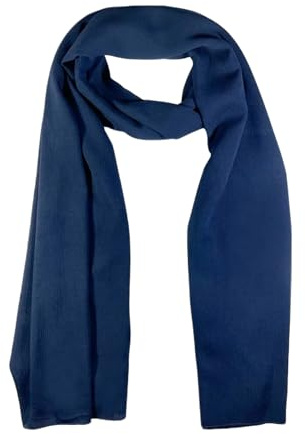 WESTEND CHOICE Crepe Rayon Scarf for Women Large Soft Crinkle Scarves | 180 x 65 cm, ladies scarves, headscarf, evening shawl, stole, long neck wrap, soft and lightweight, women's scarves and wraps