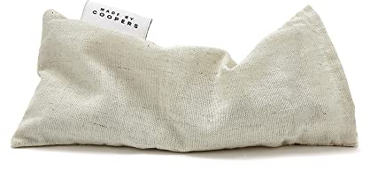 Made By Coopers Lavender Eye Pillow | Natural Linen Weighted Eye Pillow with Flaxseed & Dried Lavender | Yoga, Meditation, Sleep & Eye Strain Relief | Vegan & Cruelty Free | Weighted