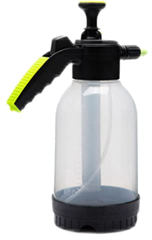 Peosevi Sprühflaschen für Reinigungslösungen, Multifunktions-Handdruck-Gartensprüher Wasserpumpen-Drucksprüher, Säure- und laugenbeständige Sicherheit Große Drucksprüher Schaumsprüher 0,53 Gal 2L