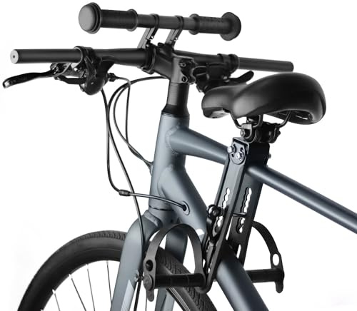 saurka Child Bike Seat Front Mount and Child Handlebar for Mountain Bike Parent-Child Riding, Kid Bike Seat&Kid Handlebar Compatible with All Adult MTB Bike for Family Outdoor Activities
