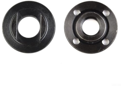 Drhomeam Dadi flangiati per smerigliatrice a disco, filettatura per M14, diametro 40 mm, set da 2 pezzi, adatti per filettatura mandrino da 14 mm