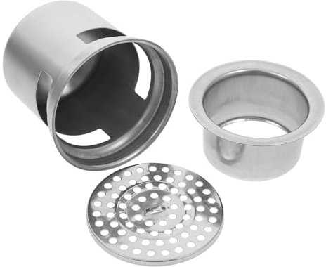 TOBBOMEY Scarico Per Doccia Copri Scarico A Pavimento in Acciaio Inossidabile Anti-traboccamento Per Lavelli Da Cucina E Bagno Tappo Di Scarico Previene Gli Odori