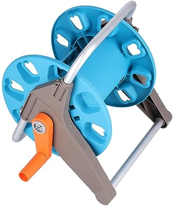Dioche Avvolgitubo da Giardino G1/2 Portatubo per l'acqua da Giardino - Robusto Carrello per Tubo da in Alluminio - Contiene un Tubo da 30 M Facile Conservazione e Utilizzo - Ideale per Cortili,