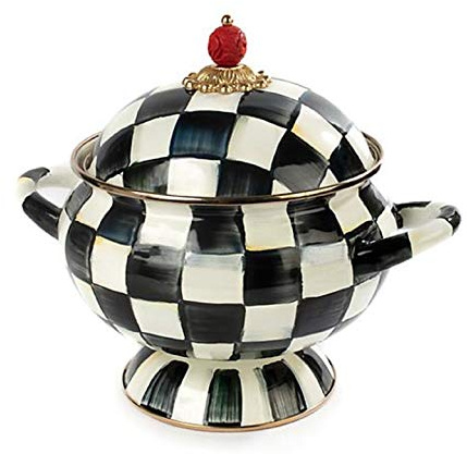 Mackenzie Childs Courtly Check Soup Tureen (covered casserole) # 89922-40