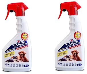 Peyca TANZIL Pack 2 Unidades - Insecticida para acaros del Polvo voladores y Rastreros 750ML, Listo para su Uso