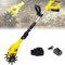 Escarificador eléctrico inalámbrico de 20 V, rotacultor de Mano, cultivador eléctrico portátil, con batería Recargable, Profundidad de Trabajo de 16 cm, para Jardines, huertos, invernaderos