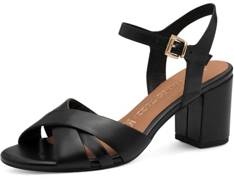 MARCO TOZZI 2-28327-44, Sandalias Mujer, Negro, 38 EU