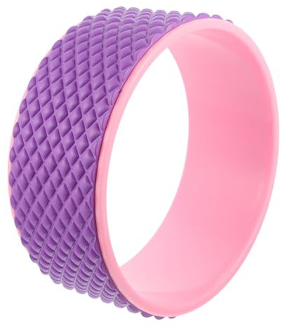 KITANDOVE 1stück Yoga Wheel Für Rückbeugen Und Dehnübungen Massage Roller Zur Verbesserung Von Flexibilität Und Balance Geeignet Für Anfänger Und Yoga- Lila