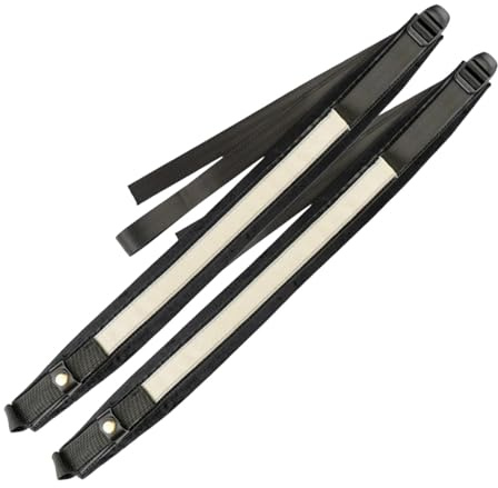 F Fityle Correa de acordeón con hebillas ajustables, nailon impermeable, cómoda y suave, con acolchado para bajos de 16 a 120 pulgadas, Gris Blanco