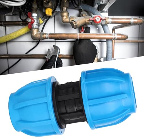 Nosqew Connettore dritto per tubo dell'acqua da 25 mm a 25 mm, in plastica PE, per tubi dell'acqua PPR PE PVC, set da 4 pezzi, durevole e resistente