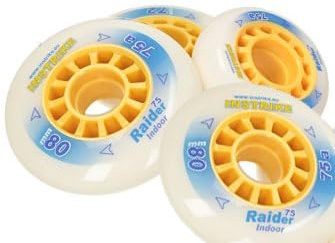 Instrike Raider 75A - Juego de 4 ruedas profesionales para interior