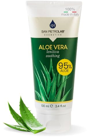 SAN PIETRO LAB - Crema Aloe Vera al 96% con Arnica Forte Per Dolori, Contusioni e Gonfiori con Funzione Antidolorifica 100 ml