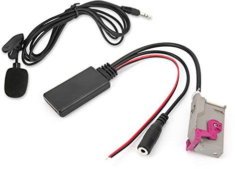 Bluetooth 5.0 AUX-adapterkabel Bluetooth 5.0-mottagare med Mikrofon Handsfree-utbyte Av Samtal för A3 A8 TT RNS-E Huvudenhet
