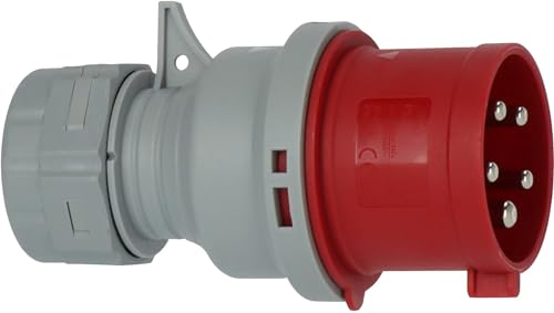 Brennenstuhl CEE-Stecker 400V/32A (für die Verwendung im Außenbereich IP44, schraubbare Anschlusstechnik, 5-polig)