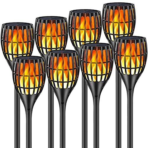 Ollivage Solar Lights Outdoor 43 Flickering Flame Solar Torch Lights