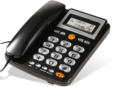 Big Button Phone for Senior, Corded Landline Telephone, One Touch Speed Dialing, Hands Free Calls, LCD Large Display, Loud Speaker Ringer, for Visually Hearing Impaired Elderly