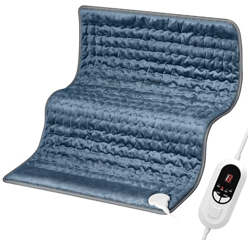 Mowend Heizkissen, 50x60cm Elektrisches Heizkissen mit 6 Heizeinstellungen & Auto-Off, Schnelles Erhitzen & Maschinenwaschbare Heizkissen,Schmerzen Lindern,Geschenke für Frau, Mama, Papa,Oma