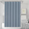 LUKDUNG 180x180 Badevorhang, Duschvorhang Anti-schimmel in Badezimmer, Vorhang für Badewanne Dusche aus Stoff Wasserdicht Waschbar, Waschbar PEVA Shower Curtain mit 12 Duschvorhangringe Blau