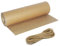 Baxcdyswe Kraftpapier, 30cm x 30m Packpapier mit 20m Schnur, Braun Paketpapier Geschenkpapier Natürliches Recyclingpapier für Kunsthandwerk Geschenkverpackung Verpackung Post Versand Packgut Paket