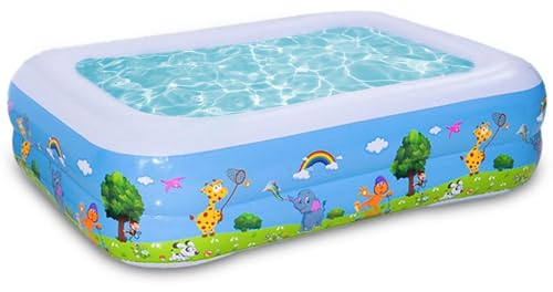Piscina Gonfiabile Bambini,Giardino Piscina Baby,Piscinette Giocattoli Estivi,Piscina Bambini,All'Aperto Piscina,Piscina Anulare per Bambini,Piscina Estiva Per Baby Bambini Neonato