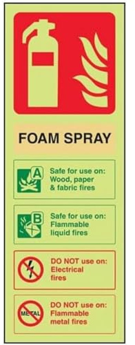 Lot de 10 extincteurs – Mousse de pulvérisation ID non électrique – 75 x 200 mm
