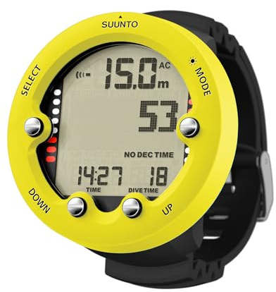 SUUNTO Zoop Novo - Ordenador de buceo de muñeca, color amarillo limón