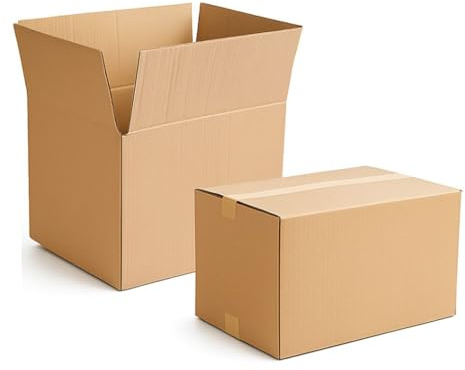 Mottola Packaging -60X40X40 cm - 5 Scatoloni per Trasloco In Cartone - Varie Misure - Scatole Cartone Trasloco Resistenti per Spedizioni, Stoccaggio, Oggetti Fragili - Made in Italy -