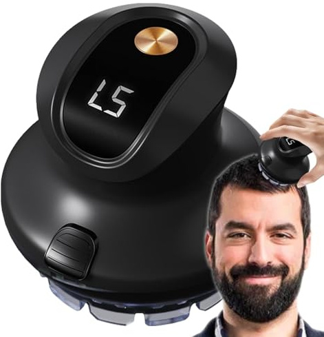 Recortadora de pelo inalámbrica para hombre - Cortadora de barba portátil a batería con 3 protectores, apta para cabello graso (incluye aceite y cepillo)