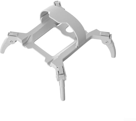 Carrello di atterraggio per DJI Mini 4 Pro Treppiede di sollevamento progettato per migliorare la stabilità e la protezione durante gli atterraggi, costruito con PC e materiali in silicone (grigio