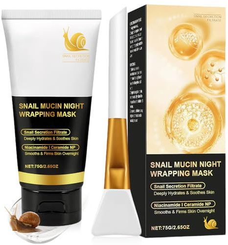 Mascarilla de Colágeno Facial Coreana,Mascarilla Facial Hidratación Profunda,Gel Nocturno Hidratante 75g,Peel Off Overnight Mask,Mejora la Elasticidad de la Piel,Reafirmante E Nutre La Piel Apagada