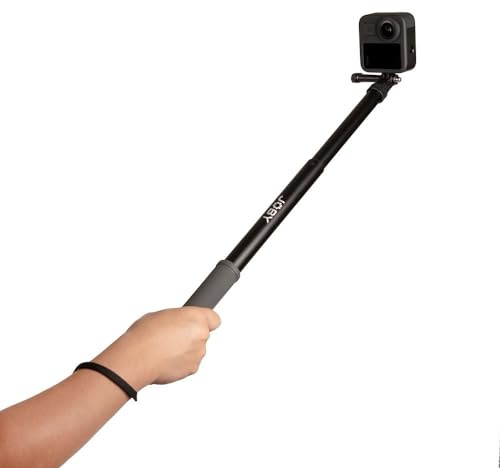 JOBY TelePod SPORT, Extendable Pole for Action and 360° Cameras, Waterproof Travel Tripod, Photography Accessories, for Content Creation, Vlogging, Action Shots