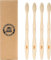Sea Turtle Bamboo Toothbrushes, Soft Natural Plant-Based Bristles for Adults, 4 Pack