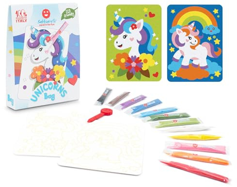 Sabbiarelli – Bag Unicorns | Mini Kit di Sand Art a Tema Unicorni
