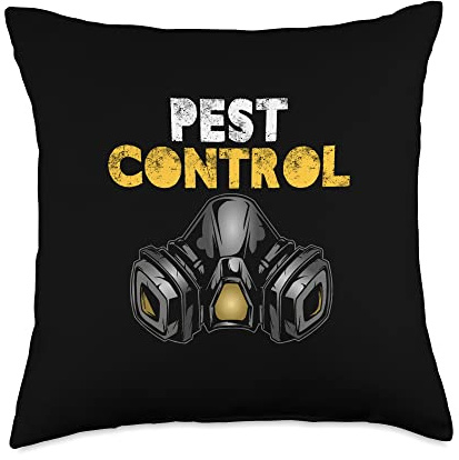 Pest Control Worker Insects Bug Exterminator Gift Pest Control Worker | Insects Bug | Exterminator Throw Pillow, 18x18, Multicolor