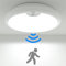 Peasur Motion Sensor LED Ceiling Light Battery Operated, 6000K 300LM Battery Wall Lights Indoor, Ø18cm White Bath Ceiling Lights, Wireless Light for Loft,Garage,Shed,Porch,Attic