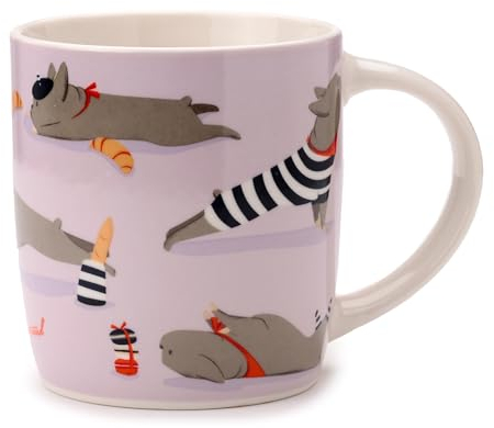 Puckator Taza de porcelana - Bertrand el Bulldog Francés