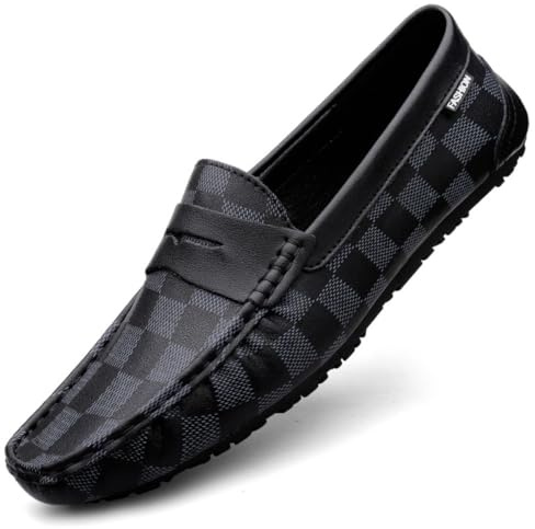 Mocassini da Uomo Scarpe Traspiranti Casual Mocassini in Pelle Fatti a Mano Slip On Driving Business Shoes38-49 EU