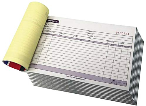 Online Best Service Paquet de 10 grands carnets de commandes reçus de factures en double autocopiant 50 ensembles 5,5 x 8 5 (10 paquets horizontaux)