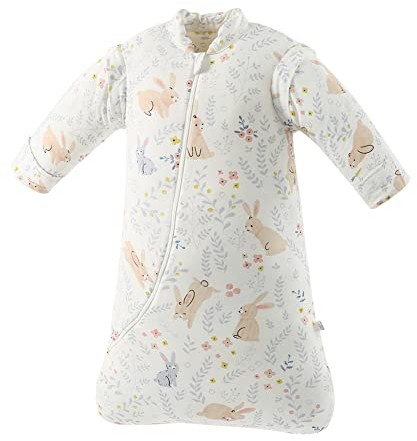 Fairy Baby Sleeping Bag 2.5 Tog Winter Long Sleeves Kid Sleep Sack Swaddle Soft Warm Wearable Blanket Wrap with Two-way Zipper for Newborn Boy Girl