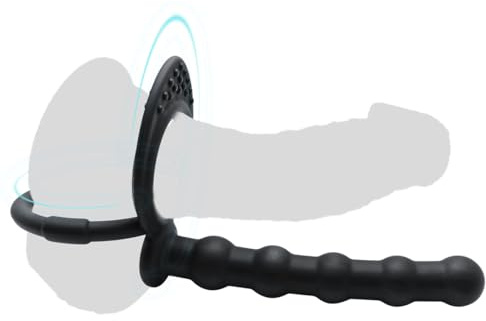 Silicone Anal Plug With Penis Ring,Anal Beads With Cock Ring,Anal Sex Toys,Anal Toys For Men,Women And Beginners,Sex Toy For Vagina,Anal Training For Anal Trainer,Anal Butt For Couples,G Spot Plug Toy