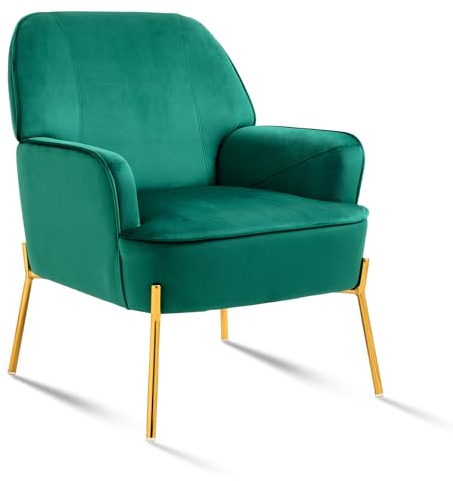 Sepnine Sessel Wohnzimmer Samt, Loungesessel Modern, Armchair, Getufteter Polstersessel, Bequemer Sessel für Schlafzimmer Wohnzimmer Balkon