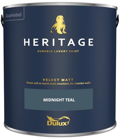 Dulux Heritage Paint (2.5L, Midnight Teal)