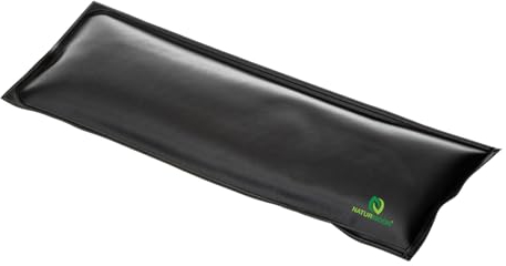 Moor- Wärmeträger • Wärmespeicher • Rückenkissen aus 100% Naturmoor - 13x38 cm - Schwarz